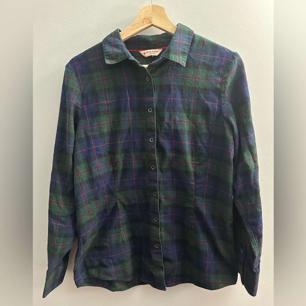 Brooks Brothers Red Fleece Green and Blue Flannel Button Up